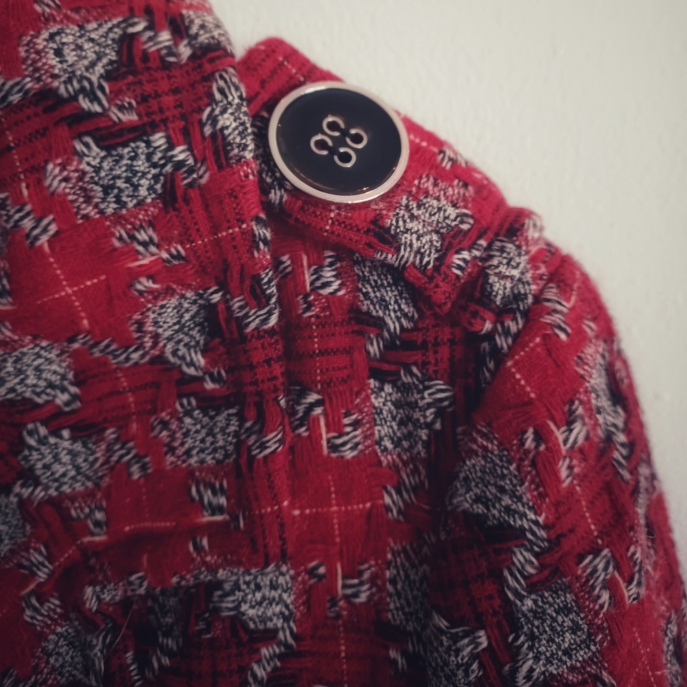 Hydraulic houndstooth coat - Picture 5 of 9